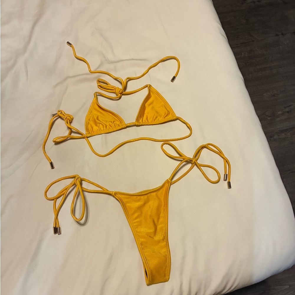 Acacia Swimwear Yellow Bikini Set